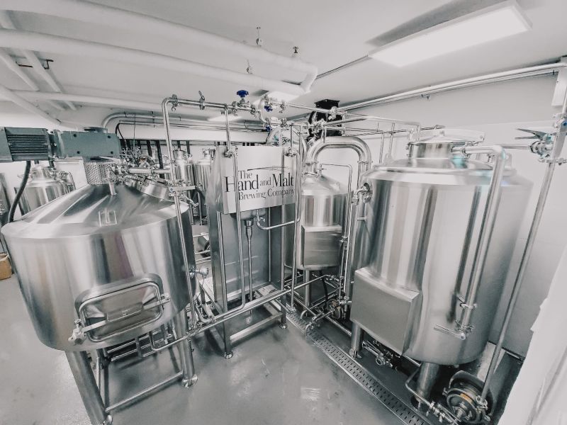 5BBL Stainless steel Microbrewery beer making brewhouse equipment sale well in restaurant ZXF